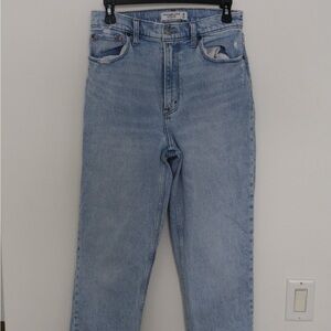 Abercrombie & Fitch High Rise Blue Jeans Relaxed Fit